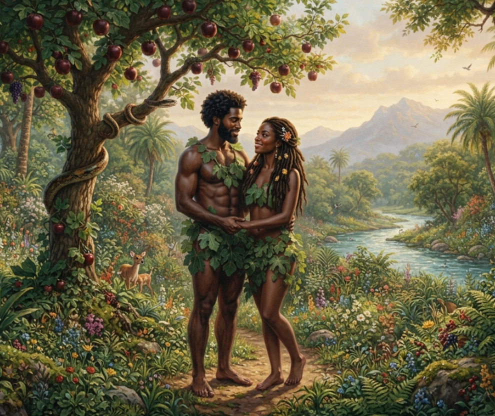 Adam & Eve in the Garden of Eden